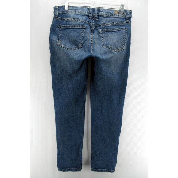 Kut From The Kloth Jeans 6 Straight Denim Pants Ripped Embroidered - Picture 6 of 13